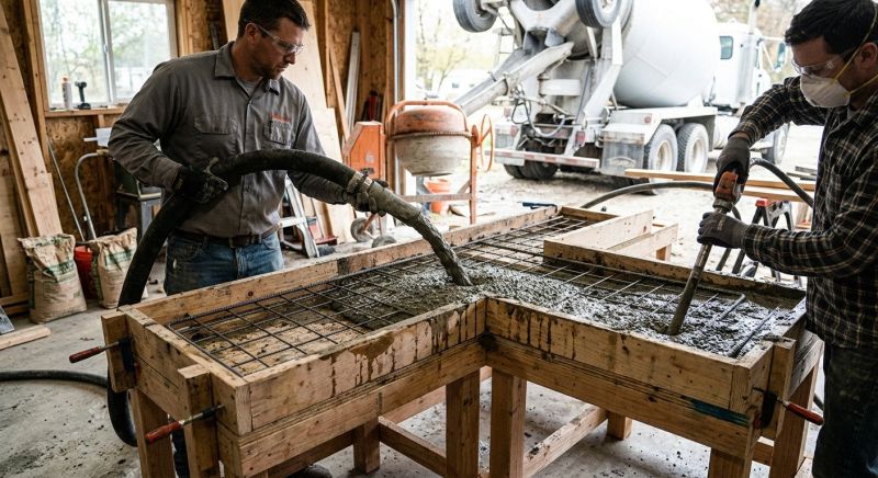 Concrete Counter Installation in Marin County, CA