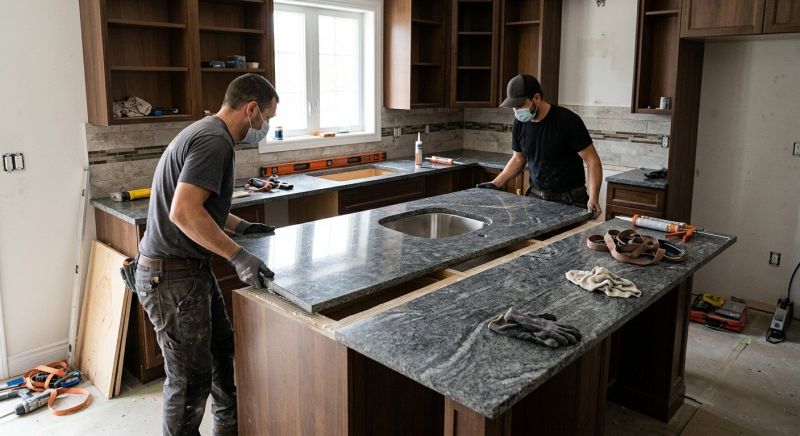 Granite Slab Installation in Sacramento, CA